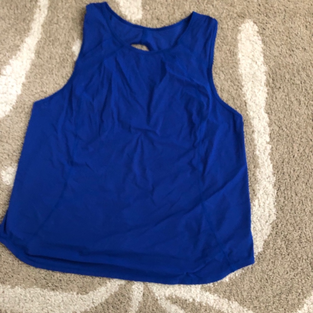 Lululemon sculpt tank sz 12 euc blue